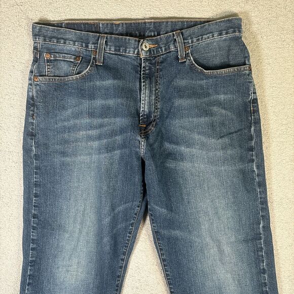 Vintage Lucky Brand Jeans Men’s Size 34R Classic Fit Medium Wash Wide Leg Y2K - Picture 1 of 11